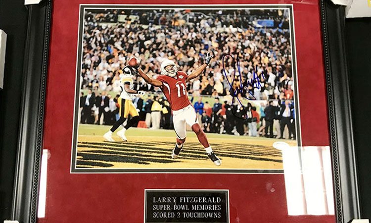 Larry Fitzgerald Autographed Memorabilia  Signed Photo, Jersey,  Collectibles & Merchandise